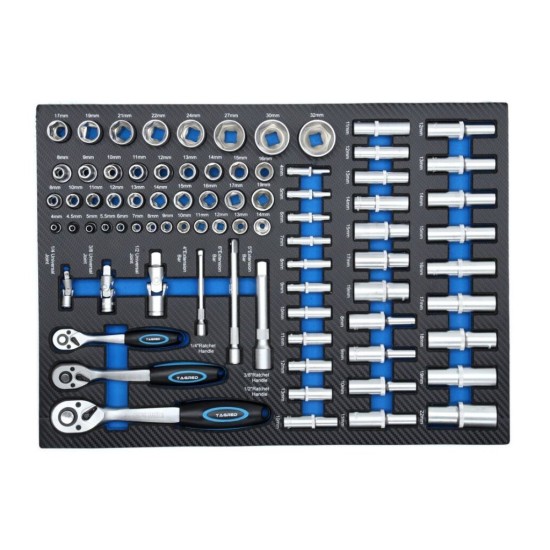 Dielenská mobilná skrinka, 7 zásuviek, sada náradia 251ks TAGRED