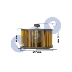 Vzduchový filter pre pílu na betón PARTNER, HUSQVARNA