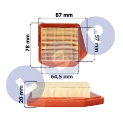 Vzduchový filter pre krovinorez STIHL FS240 FS260 FS360 FS410 Vzduchový filter pre krovinorez STIHL FS240 FS260 FS360 FS410