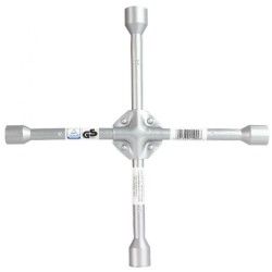 Krížový kľúč na matice kolies 14" (17, 19, 21, 24mm), zosilnený MAR-POL