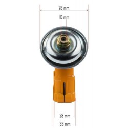 Náhradná uhlová prevodovka pre motorový kôš 9z, ø28mm POWERMAT Náhradná uhlová prevodovka pre motorový kôš 9z, ø28mm POWERMAT