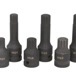 Nástrčná hlava 1/2" XZN M14, M16, M18, sada 6 ks MAR-POL Nástrčná hlava 1/2" XZN M14, M16, M18, sada 6 ks MAR-POL