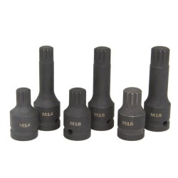 Nástrčná hlava 1/2" XZN M14, M16, M18, sada 6 ks MAR-POL Nástrčná hlava 1/2" XZN M14, M16, M18, sada 6 ks MAR-POL