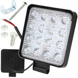 LED priestorové svetlo 12/24V, 16xLED, štvorcové MAR-POL