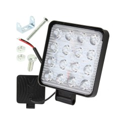 LED priestorové svetlo 12/24V, 16xLED, štvorcové MAR-POL LED priestorové svetlo 12/24V, 16xLED, štvorcové MAR-POL