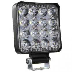 LED priestorové svetlo 12/24V, 16xLED, štvorcové MAR-POL