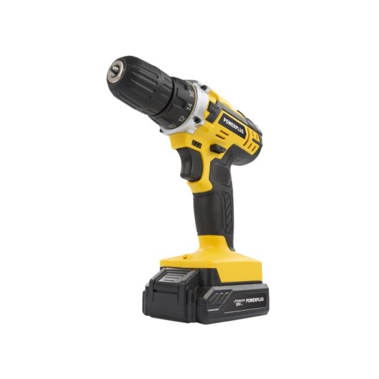 Akumulátorový skrutkovač/vŕtačka POWX00422, 2xbat Li-Ion 20V POWERPLUS