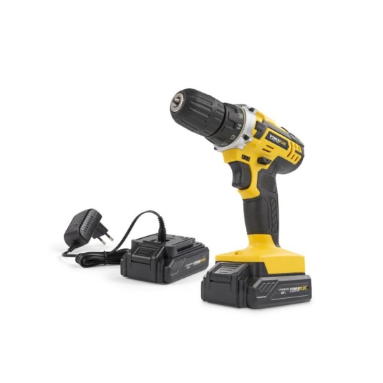 Akumulátorový skrutkovač/vŕtačka POWX00422, 2xbat Li-Ion 20V POWERPLUS