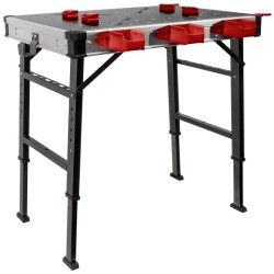 Skladací pracovný stôl, 850x600mm, výška 73,5-88,5cm FORTUM