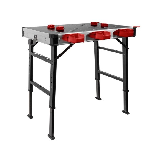 Skladací pracovný stôl, 850x600mm, výška 73,5-88,5cm FORTUM