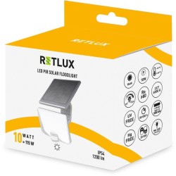 Solárny LED reflektor s PIR senzorom RSL 258 RETLUX Solárny LED reflektor s PIR senzorom RSL 258 RETLUX