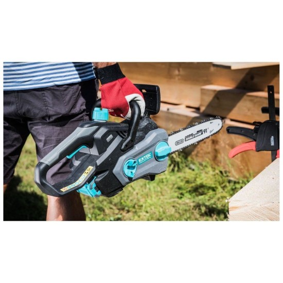Reťazová píla, BEZUHLÍKOVÁ, 40V Li-ion, 2500mAh, 30cm EXTOL INDUSTRIAL