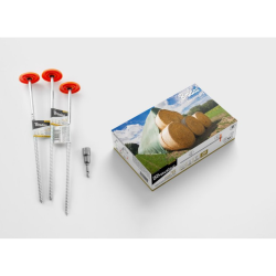 Farmársky kotviaci kolík, kov, 300mm, závit, sada 20ks BRADAS