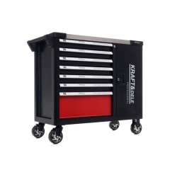 Pojízdný dílenský vozík se sadou nářadí 299ks, 7 polic KRAFT&DELE