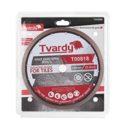 Diamantový rezací kotúč 230x10x25,4/22,23mm na dlaždice a kameň TVARDY Diamantový rezací kotúč 230x10x25,4/22,23mm na dlaždice a kameň TVARDY