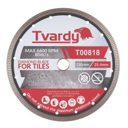 Diamantový rezací kotúč 230x10x25,4/22,23mm na dlaždice a kameň TVARDY Diamantový rezací kotúč 230x10x25,4/22,23mm na dlaždice a kameň TVARDY
