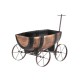 Kvetináč Woodeff Whisky Barrel Wagon, 41,5x29x19cm