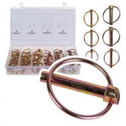 Závlačky s krúžkom, 4 typy, sada 50ks GEKO Závlačky s krúžkom, 4 typy, sada 50ks GEKO