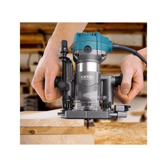 Multifunkčná frézka 710W, konštantný výkon a rýchlosť, mäkký štart EXTOL INDUSTRIAL