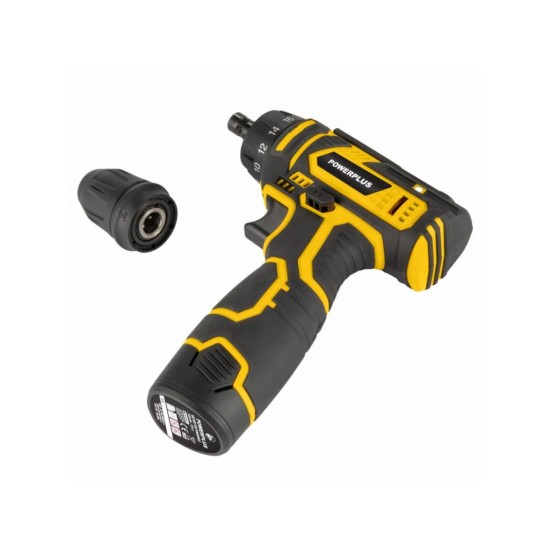 POWX00442 Akumulátorový skrutkovač/vŕtačka 12V, LI-ION POWERPLUS