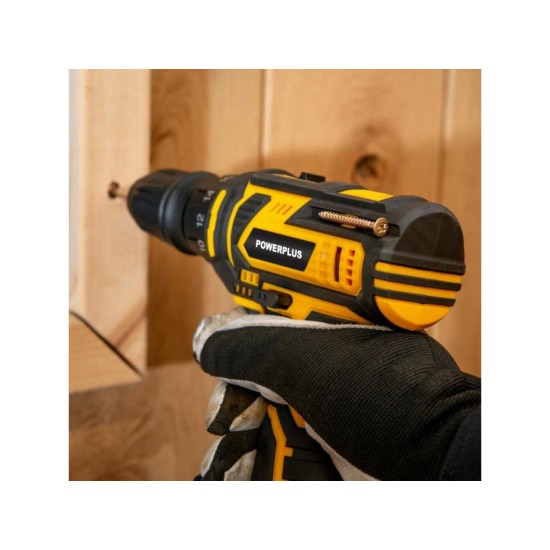 POWX00442 Akumulátorový skrutkovač/vŕtačka 12V, LI-ION POWERPLUS
