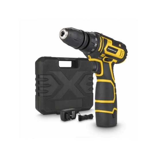 POWX00442 Akumulátorový skrutkovač/vŕtačka 12V, LI-ION POWERPLUS