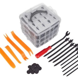 Plastové spojovacie kolíky, spojovacie prvky, demontážne nástroje, sada 655ks GEKO Plastové spojovacie kolíky, spojovacie prvky, demontážne nástroje, sada 655ks GEKO