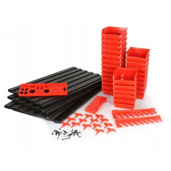 Závesný organizér/držiak 95x54,5cm, sada 46ks MAR-POL Závesný organizér/držiak 95x54,5cm, sada 46ks MAR-POL