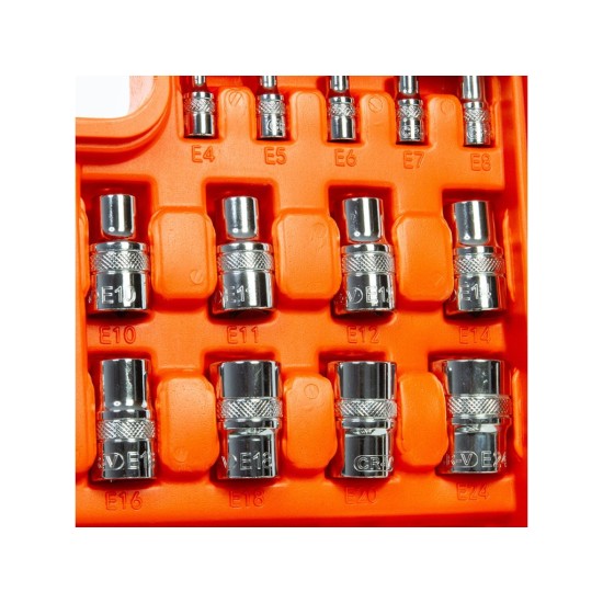 Sada nástrčných súprav 108ks, 1/4", 1/2" BJC Sada nástrčných súprav 108ks, 1/4", 1/2" BJC