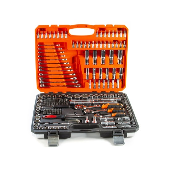 Sada nástrčných súprav 216ks, 1/2", 3/8", 1/4" BJC