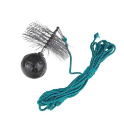 Komínová kefa okrúhla Ø 150 mm, hmotnosť 1,3 kg, lano 10 m GEKO