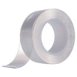 Nano obojstranná lepiaca páska 24 mm x 2 m, opakovane použiteľná, priehľadná KELTIN Nano obojstranná lepiaca páska 24 mm x 2 m, opakovane použiteľná, priehľadná KELTIN