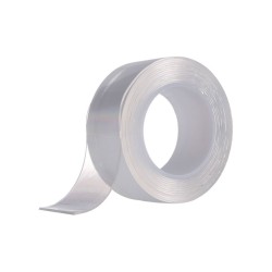 Nano obojstranná lepiaca páska 24 mm x 2 m, opakovane použiteľná, priehľadná KELTIN Nano obojstranná lepiaca páska 24 mm x 2 m, opakovane použiteľná, priehľadná KELTIN