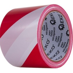 Výstražná páska červeno-biela 75 mm x 100 m GEKO
