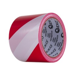 Výstražná páska červeno-biela 75 mm x 100 m GEKO