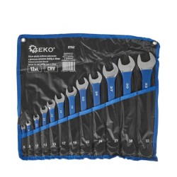 Kľúče 6 - 32 mm, s pogumovanou rukoväťou, sada 12 ks GEKO Kľúče 6 - 32 mm, s pogumovanou rukoväťou, sada 12 ks GEKO