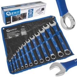 Kľúče 6 - 32 mm, s pogumovanou rukoväťou, sada 12 ks GEKO