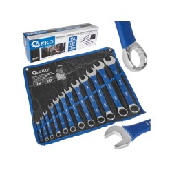 Kľúče 6 - 32 mm, s pogumovanou rukoväťou, sada 12 ks GEKO