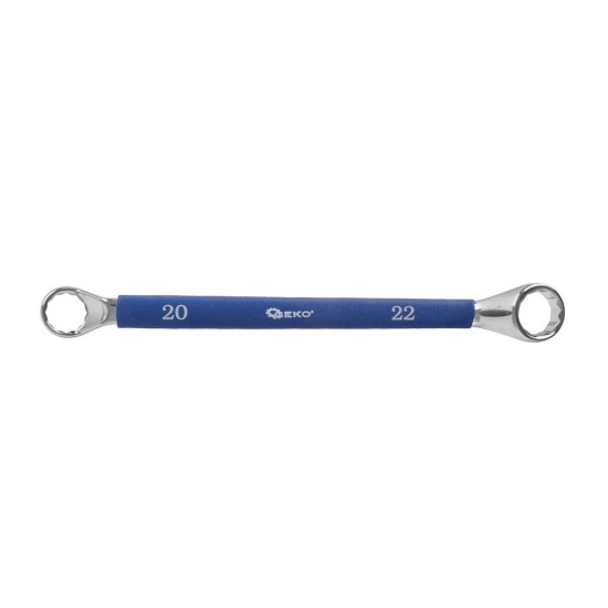 Prstencové kľúče 6 - 32 mm, obojstranné, s pogumovanou rukoväťou, sada 12 ks GEKO Prstencové kľúče 6 - 32 mm, obojstranné, s pogumovanou rukoväťou, sada 12 ks GEKO