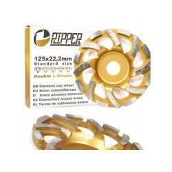Diamantový brúsny kotúč na betón 125 mm, 22,2 mm DOUBLE-L RIPPER Diamantový brúsny kotúč na betón 125 mm, 22,2 mm DOUBLE-L RIPPER