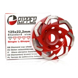 Diamantový brúsny kotúč na betón 125 mm, 22,2 mm SINGLE-L RIPPER Diamantový brúsny kotúč na betón 125 mm, 22,2 mm SINGLE-L RIPPER