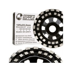 Diamantový brúsny kotúč na betón 125 mm, 22,2 mm DOUBLE DOT RIPPER Diamantový brúsny kotúč na betón 125 mm, 22,2 mm DOUBLE DOT RIPPER