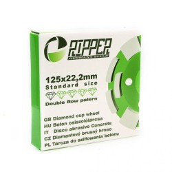 Diamantový brúsny kotúč na betón 125 mm, 22,2 mm DVOJRADOVÝ ROZRÝVAČ Diamantový brúsny kotúč na betón 125 mm, 22,2 mm DVOJRADOVÝ ROZRÝVAČ