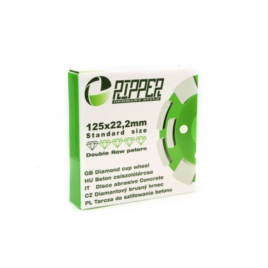 Diamantový brúsny kotúč na betón 125 mm, 22,2 mm DVOJRADOVÝ ROZRÝVAČ Diamantový brúsny kotúč na betón 125 mm, 22,2 mm DVOJRADOVÝ ROZRÝVAČ