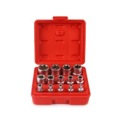 Nástrčná hlava Torx E4 - E24, 1/2", 3/8", 1/4", sada 14 ks MAR-POL Nástrčná hlava Torx E4 - E24, 1/2", 3/8", 1/4", sada 14 ks MAR-POL