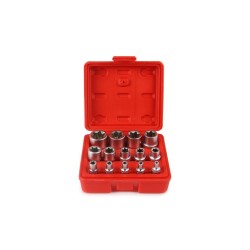 Nástrčná hlava Torx E4 - E24, 1/2", 3/8", 1/4", sada 14 ks MAR-POL