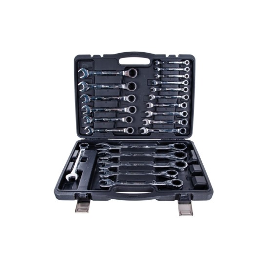 Račňové kľúče 6 - 32 mm, sada 22 ks GEKO