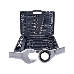 Račňové kľúče 6 - 32 mm, sada 22 ks GEKO