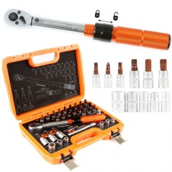Momentový kľúč 1/4", 5 - 25 Nm, sada 32 ks BJC