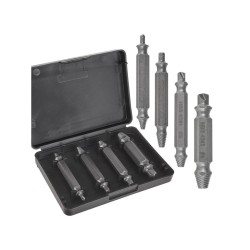 Vyťahovače na ohýbané skrutky 2,5 - 6 mm, obojstranné, sada 4 ks KELTIN